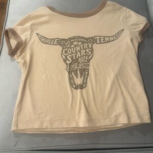 Hollister light brown country T-shirt size x small women’s